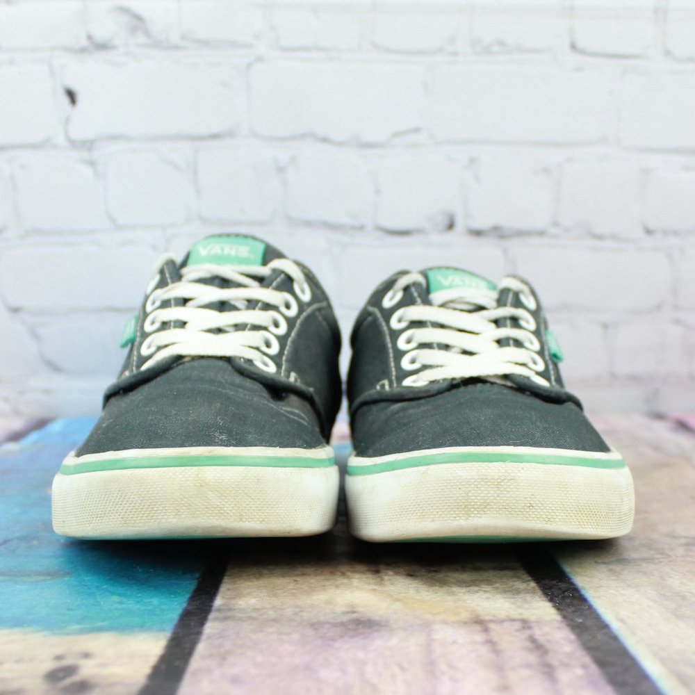Vans Gray Canvas Tennis Shoes Low Top Lace-up Sneakers Shoe Size 9 - Picture 4 of 9